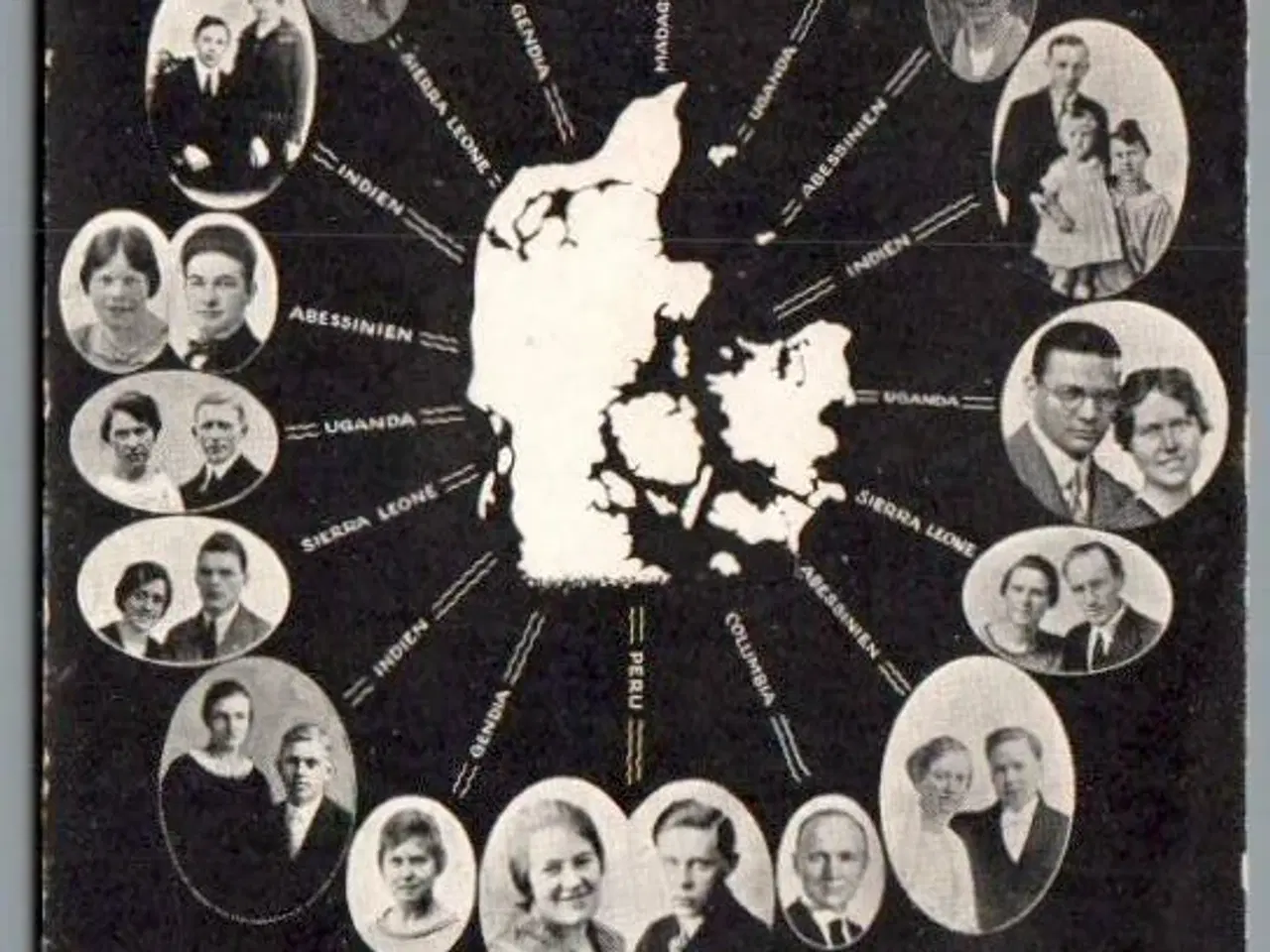 Billede 1 - S.D.A. Missionærer udsendt fra Danmark 1924 - 33  - Ubrugt