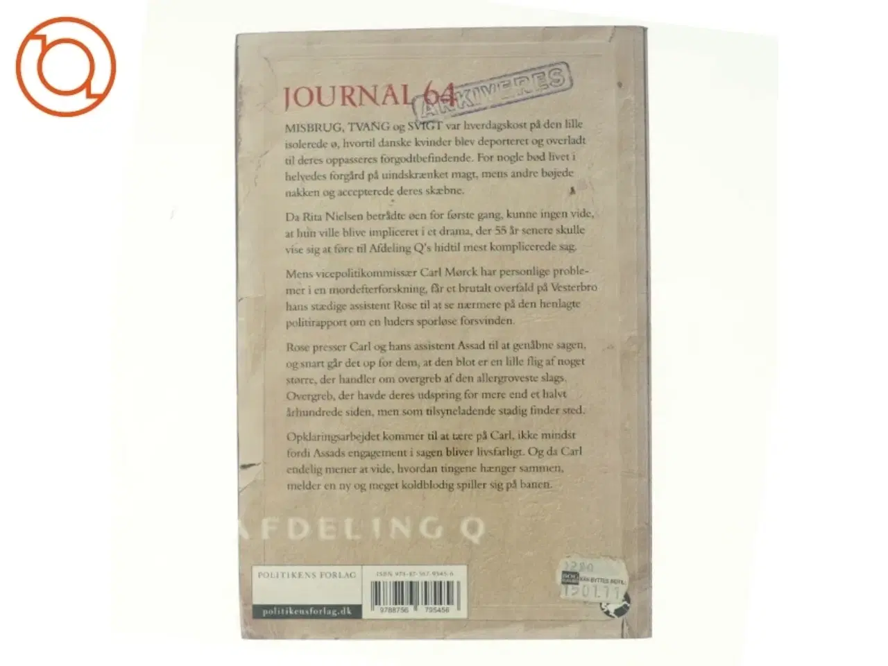 Billede 3 - Journal 64 : krimithriller af Jussi Adler-Olsen (Bog)