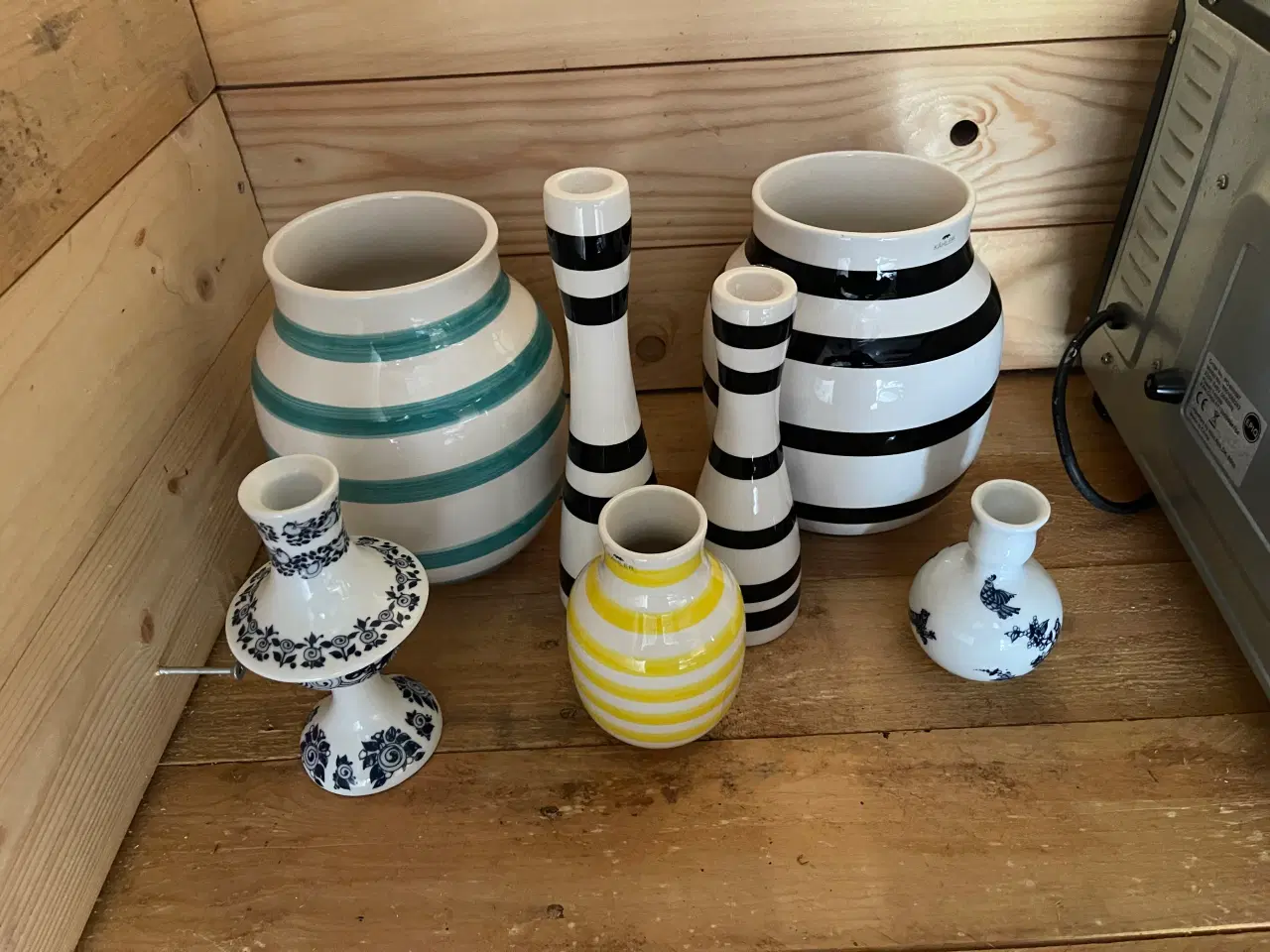 Billede 1 - Kahlervaser og wiinblad candle holder