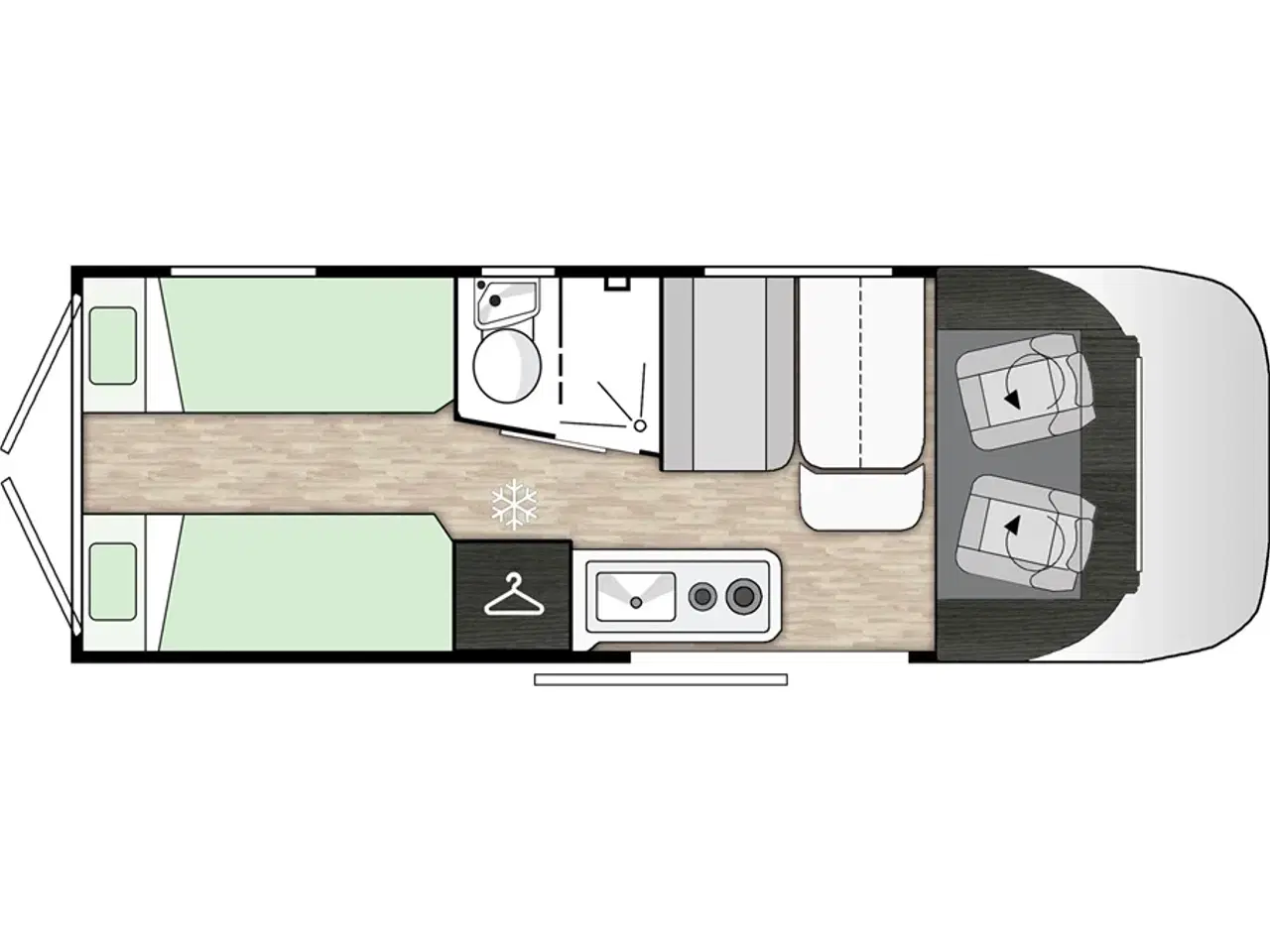 Billede 30 - 2024 - Benimar Benivan 160 Extreme   CamperVAN - Fritidsbil med enkeltsenge