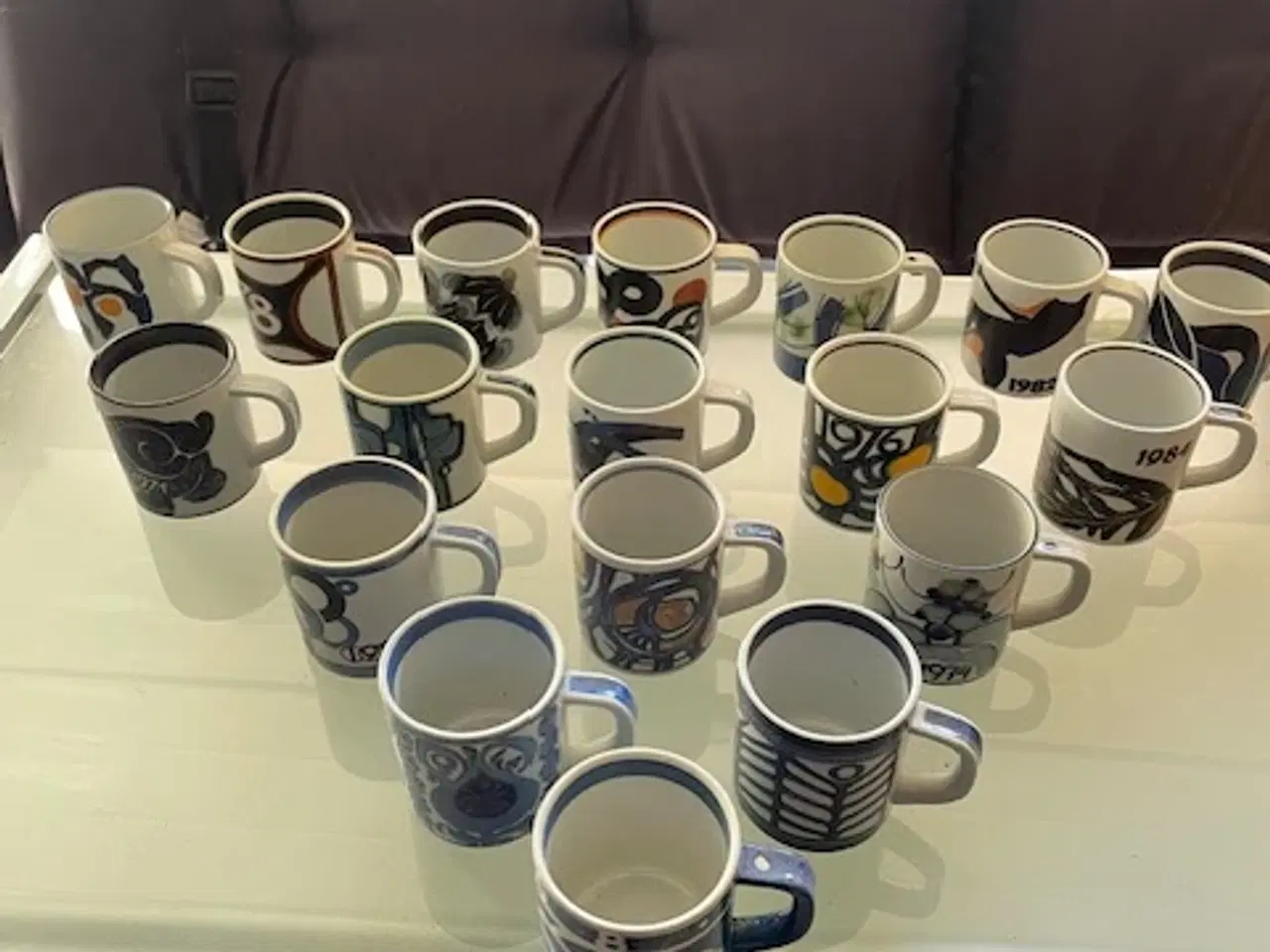 Billede 1 - Årskrus Royal Copenhagen 18 stk. 1968- 1985