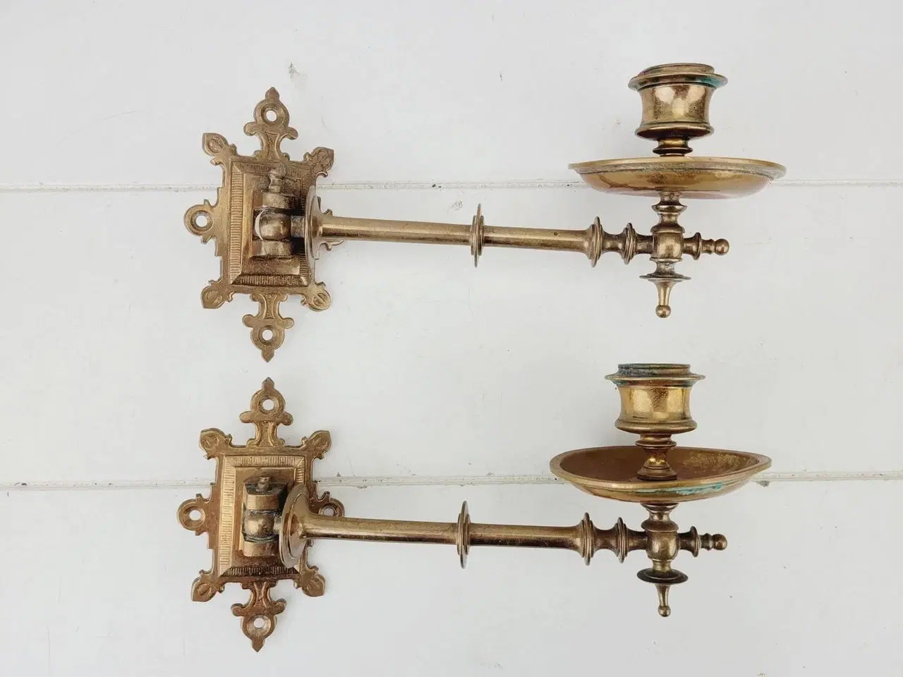 Billede 1 - ⭐️- 2 stk Kobber Candleholder / Vægstager