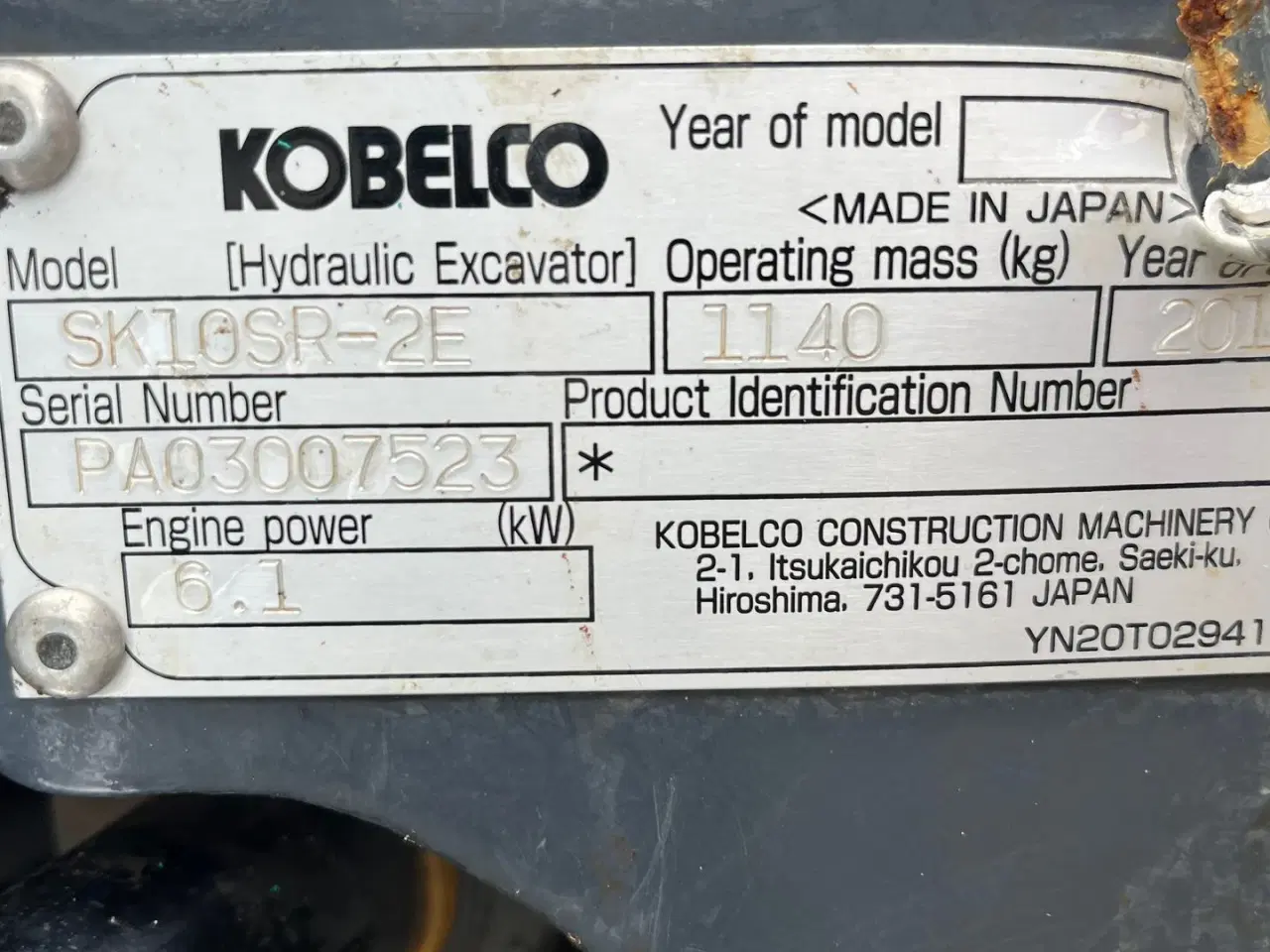 Billede 6 - Kobelco SK10SR Tiltman og 3 skovle