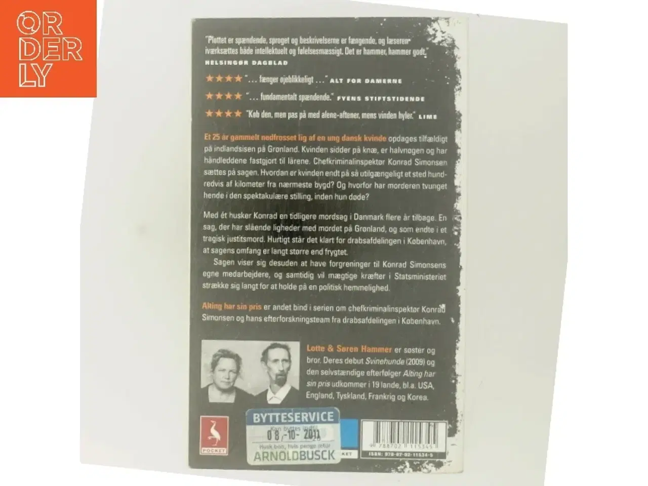 Billede 3 - Alting har sin pris af Lotte & Søren Hammer (Bog)