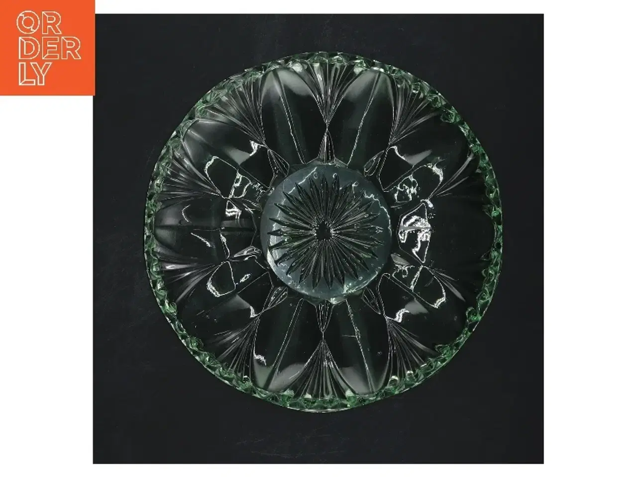 Billede 3 - Grøn glas asiet (str. Ø 16 cm)