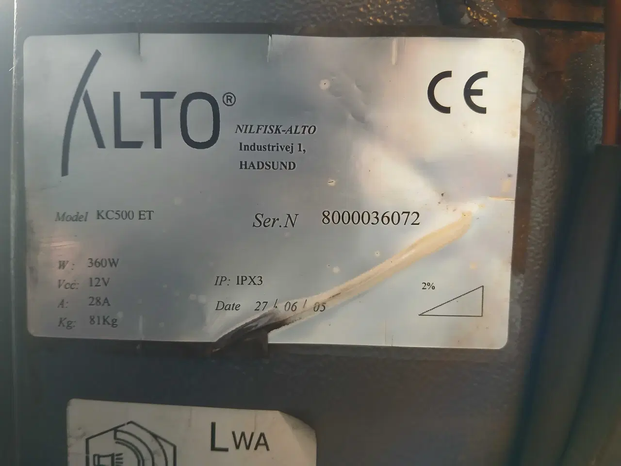 Billede 8 - Nilfisk-alto kc500et fejemaskine