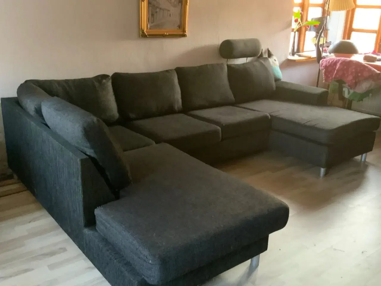 Billede 2 - Brugt Chaiselong sofa i rimelig stand