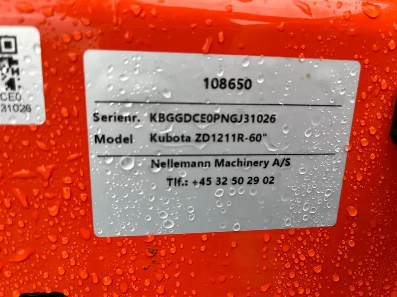 Billede 10 - Kubota ZD1211 DEMO 150cm klippebord Diesel kun kørt 76timer