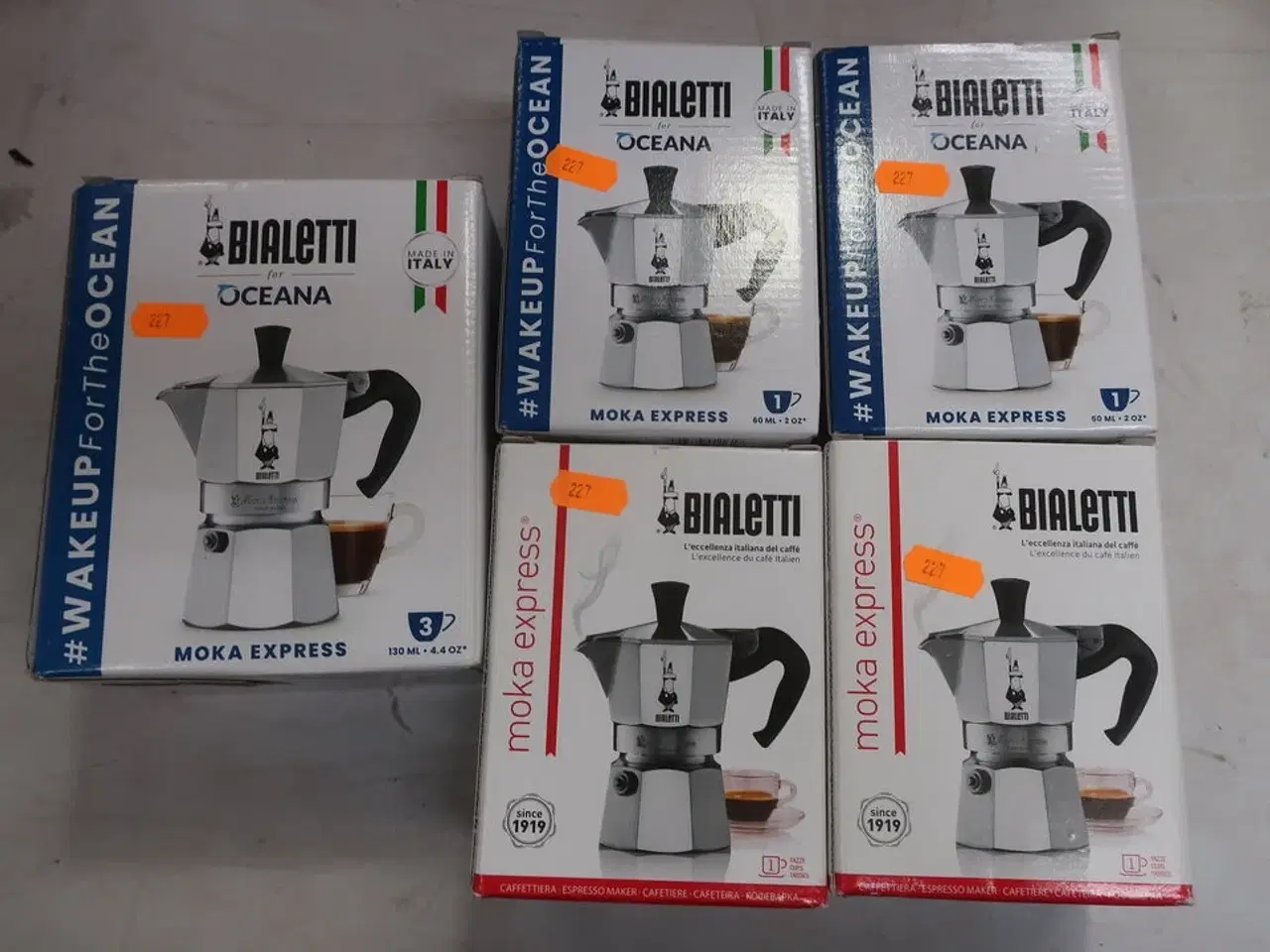 Billede 1 - 5 stk. kaffekogere BIALETTI MOKA EXPRESS