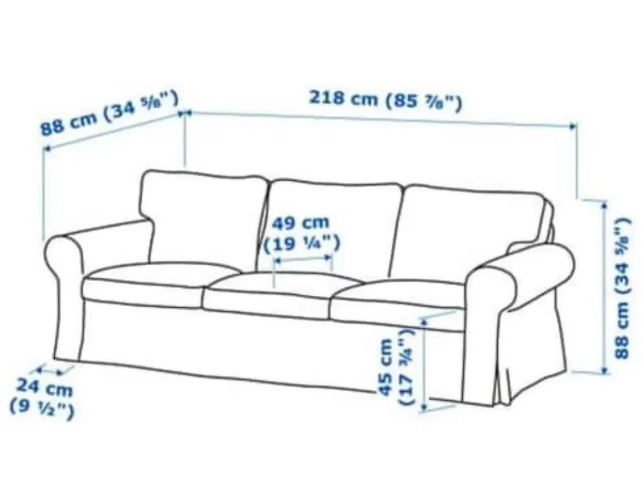 Billede 1 - Ikea sofa 3 pers. 1 1/2 år gammel