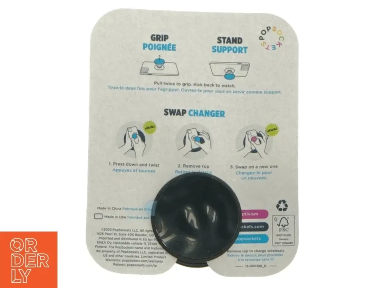 Billede 2 - PopSockets PopGrip fra 7 Days (str. 4 cm)
