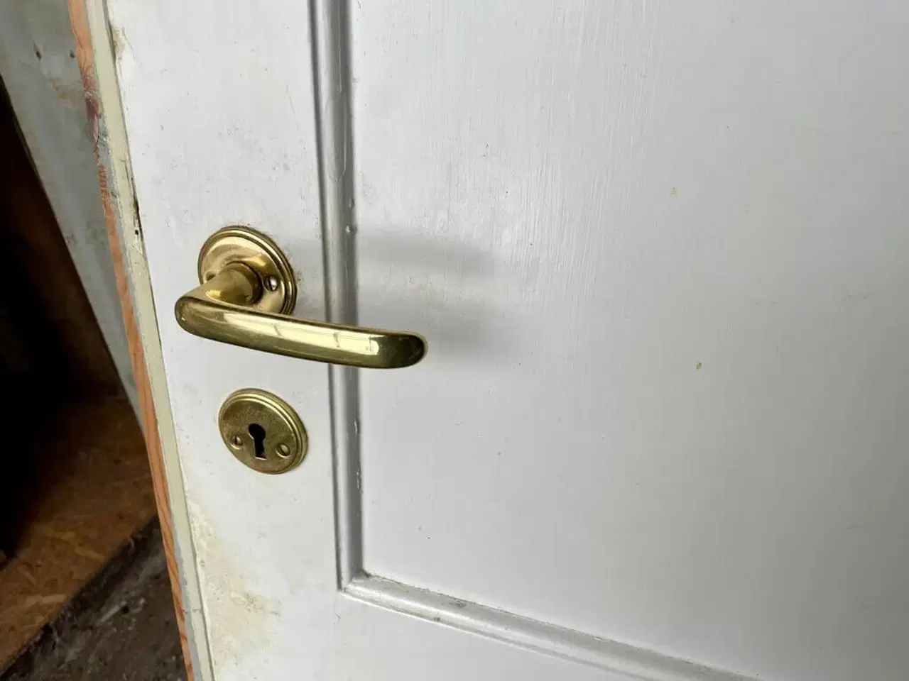 Billede 5 - Smal, original fyldningsdør m. karm