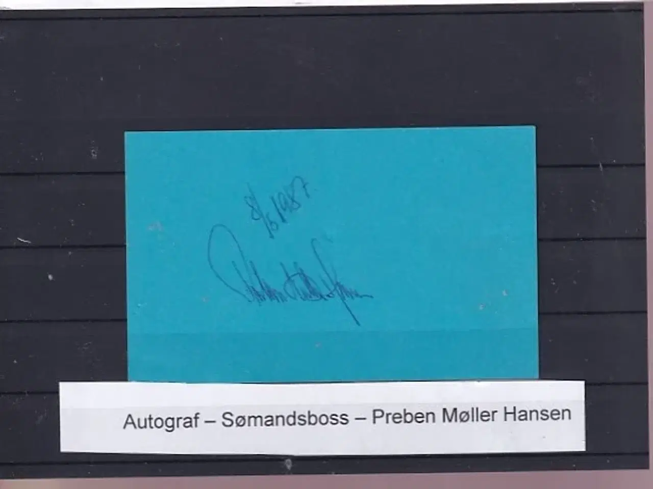Billede 1 - Autograf - Sømandsboss - Preben Møller Hansen