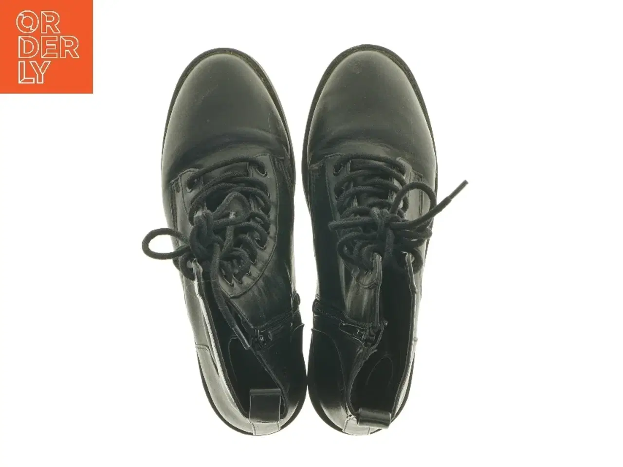 Billede 5 - Læderstøvler med snørebånd (str. 40 )