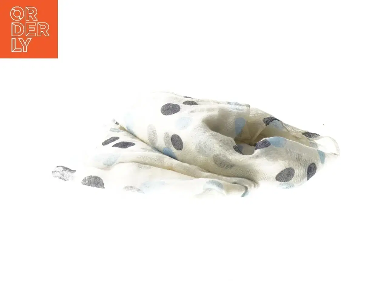 Billede 3 - Tørklæde med prikker (str. 90x190 cm)