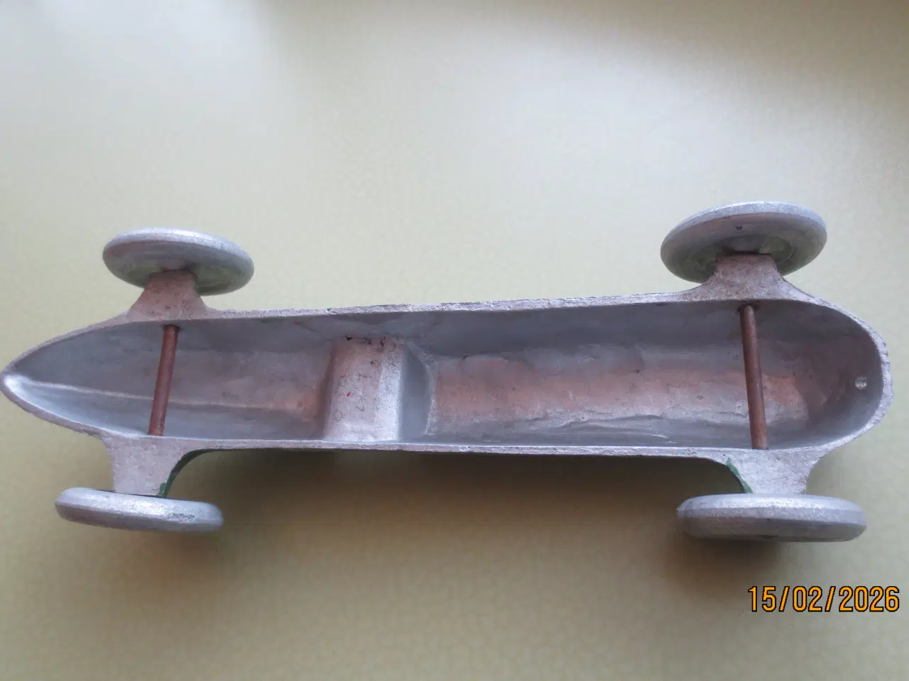 Billede 5 - 1 stk Retro Modelbil  Veteran Racerbil i metal