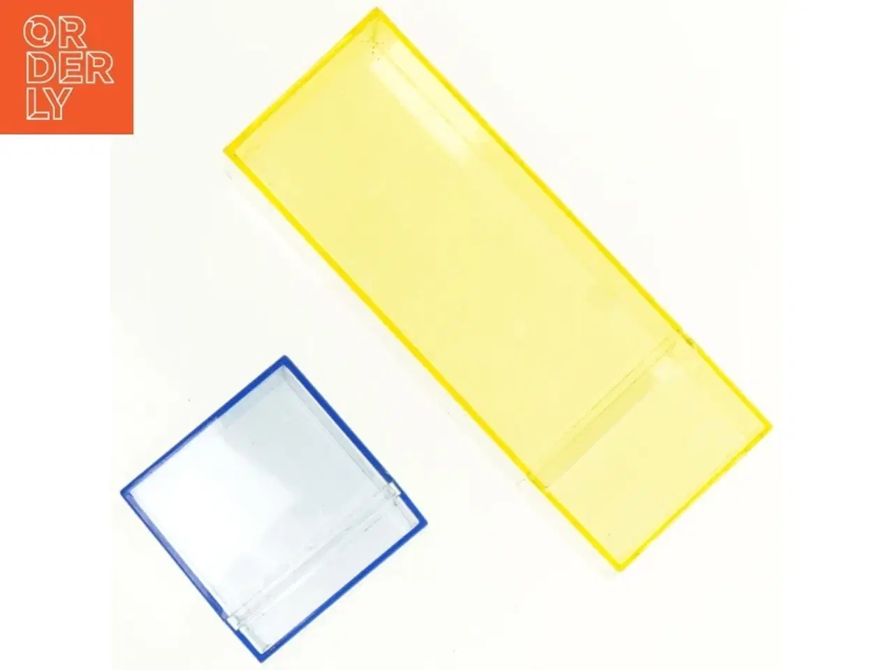 Billede 9 - Transparente CD Cases i gul og blå (str. 6 x 6 cm og 16 x 6 cm)