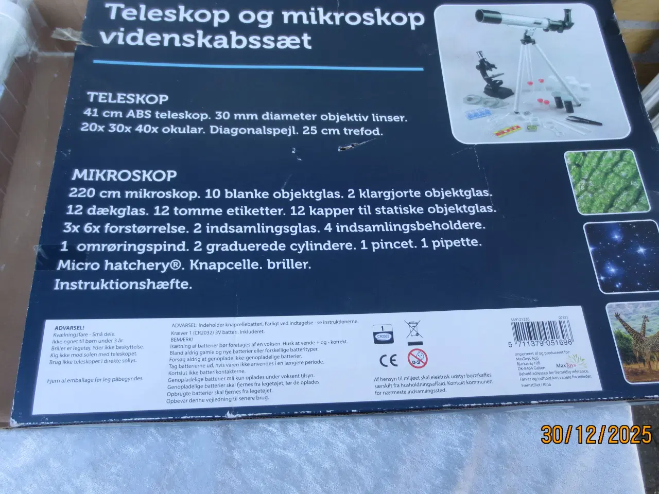 Billede 1 - 1 sæt Teleskop Og Mikroskop Videnskab