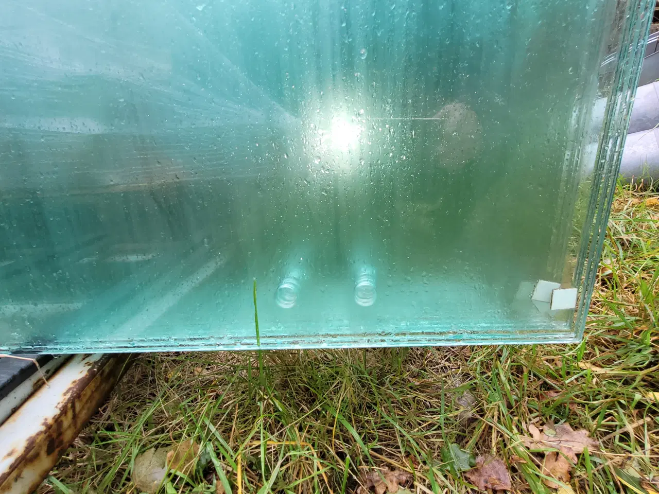 Billede 3 - Glas døre med hulle til hængsel 