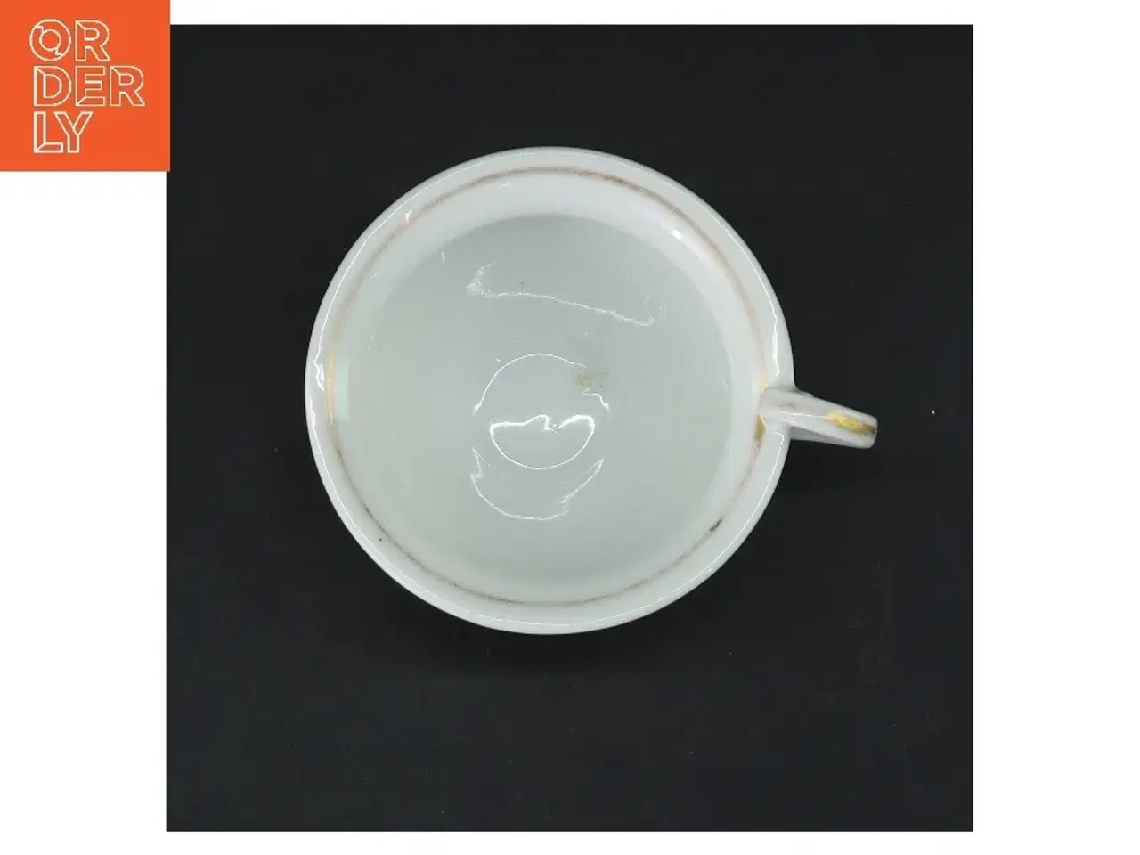 Billede 3 - Dekorativ kaffekop med blomstermønster (str. Ø 9 cm højde 7 cm)