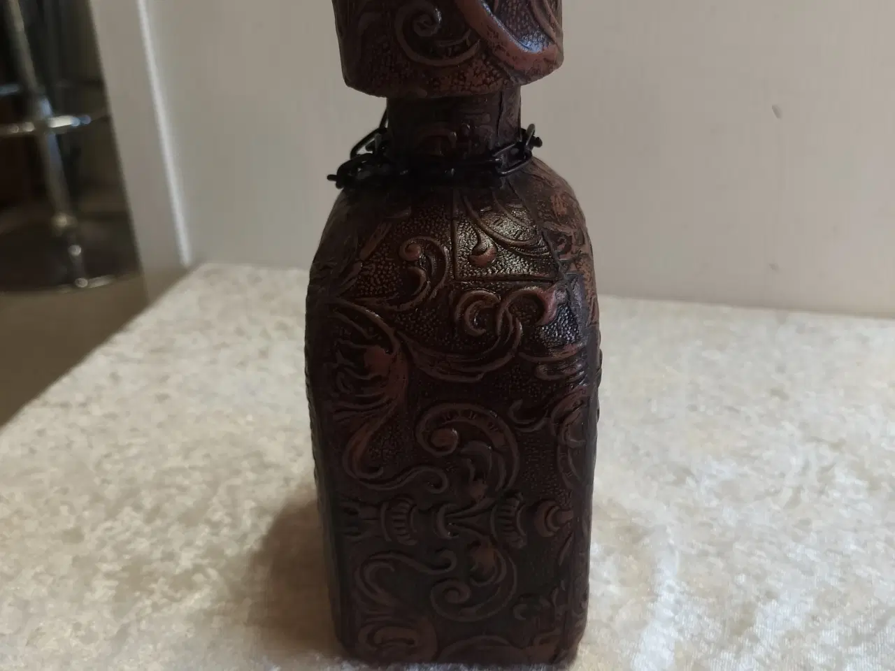 Billede 4 - Dram flaske med læder overtræk