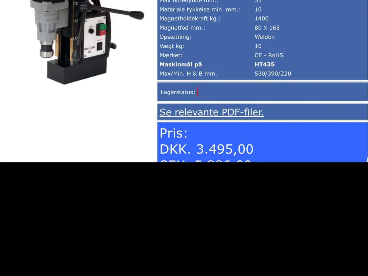 Billede 2 - Magnet boremaskine