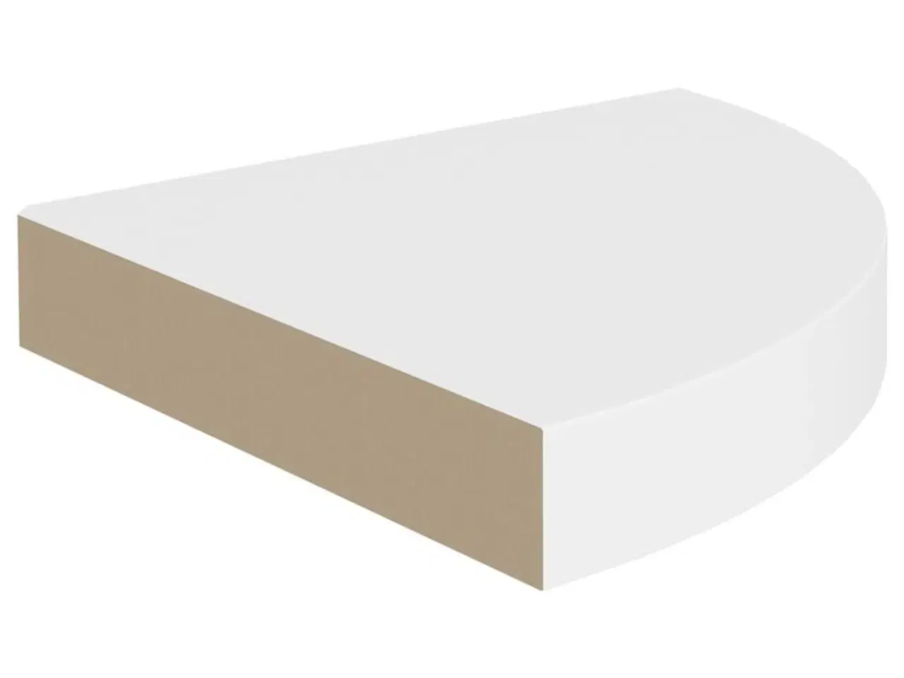 Billede 5 - Hjørnehylder 2 stk. 25x25x3,8 cm MDF hvid
