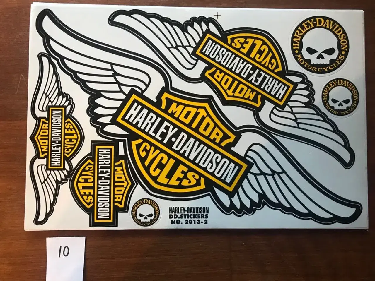 Billede 8 - Stickers, Harley - sæt á 4 stk. A4 ark