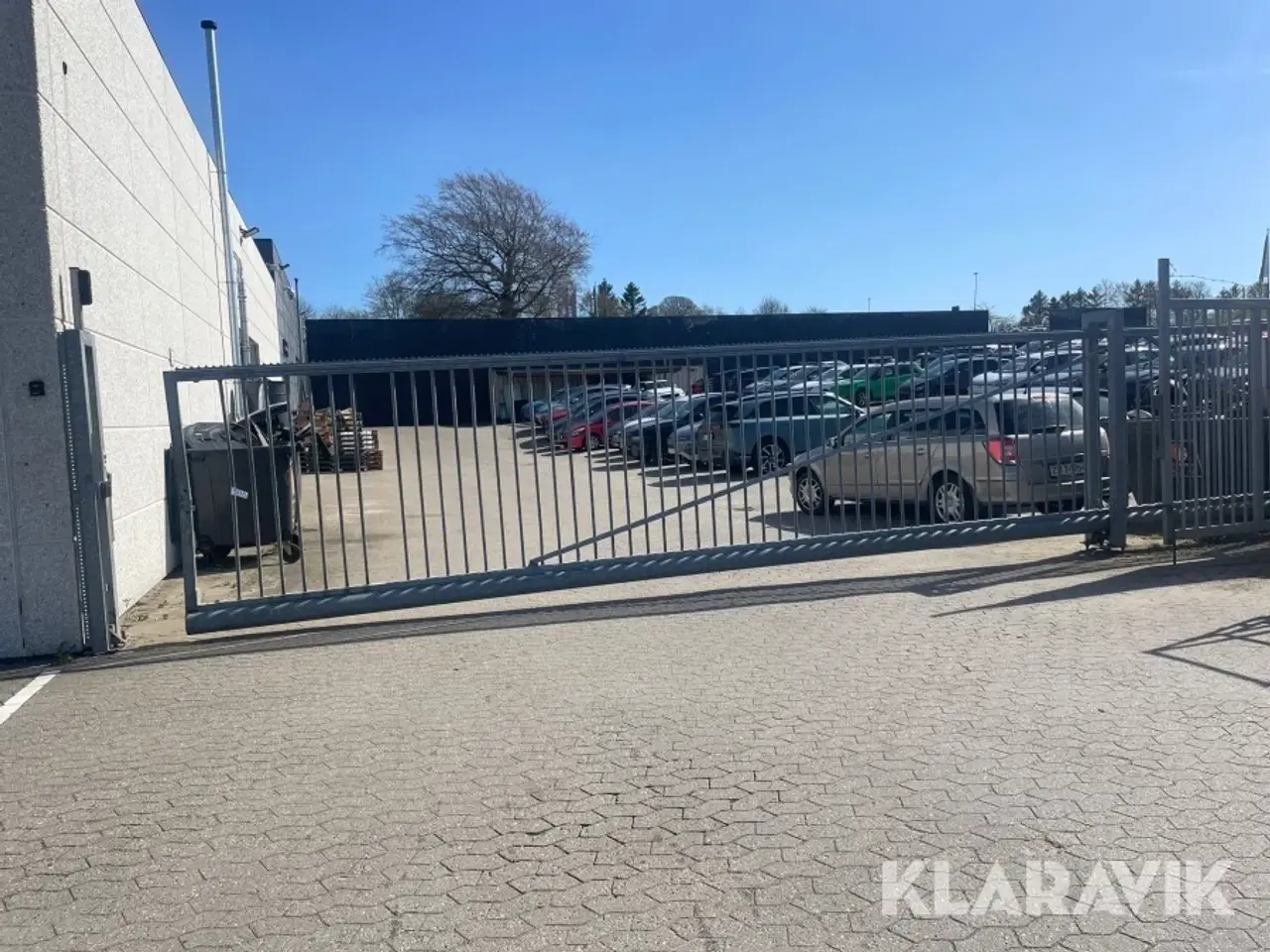 Billede 1 - Skydeport galvaniseret 10 meter