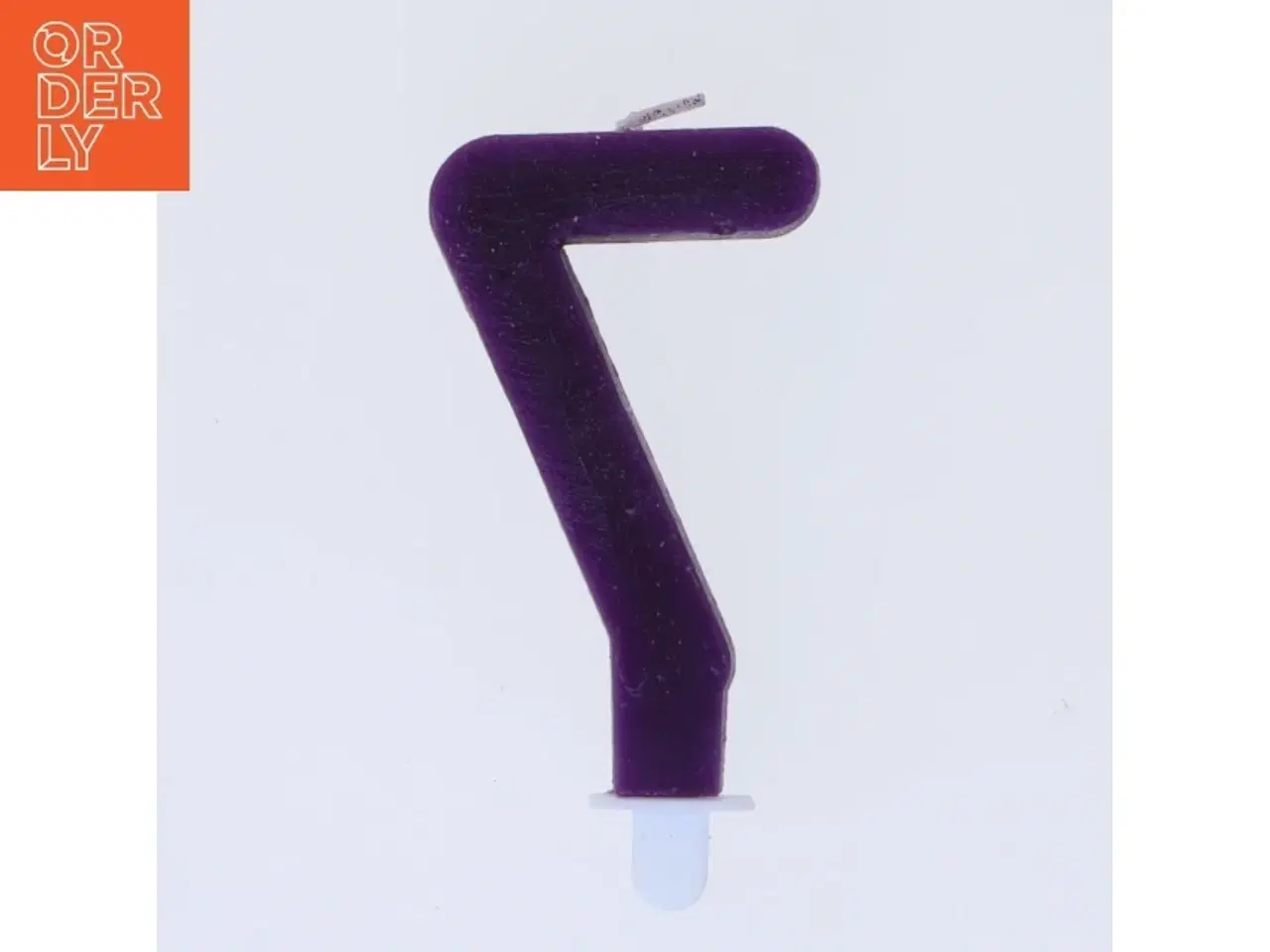 Billede 2 - Glitter nummer 7 stearinlys (str. 9 cm)