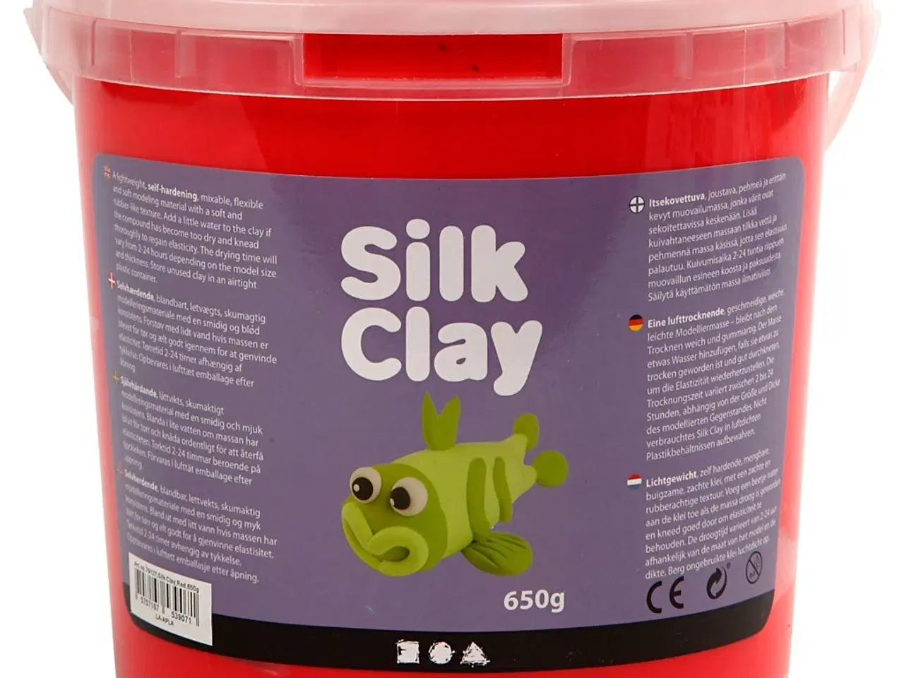 Billede 1 - Silk Clay®, rød, 650g/ 1 spand