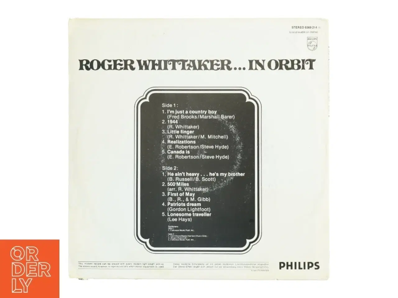 Billede 3 - Roger Whittaker - In Orbit LP