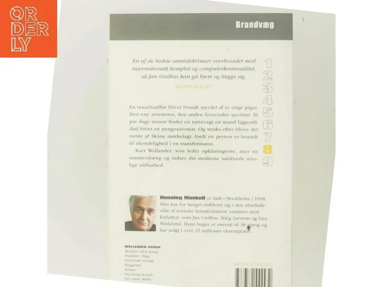 Billede 3 - Brandvæg af Henning Mankell (Bog)