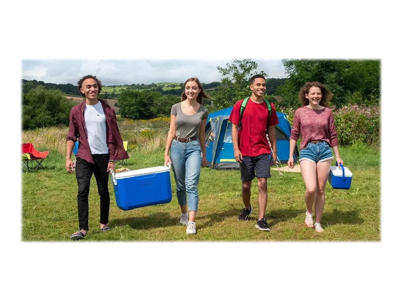 Billede 9 - Køleboks Coleman FlipLid 6 – 4,7 l – blå/hvid