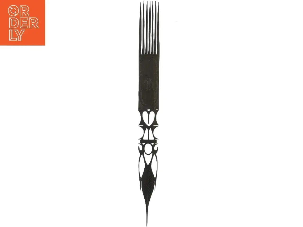 Billede 1 - Afrikansk udsmykket afrokam (str. 64 x 6 cm)