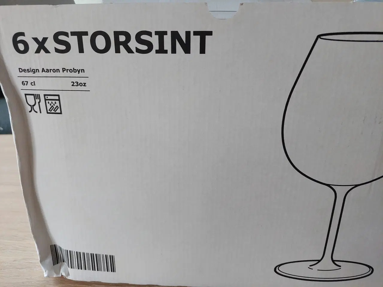 Billede 2 - 6 Storsint Rødvinsglas 67 cl, nye