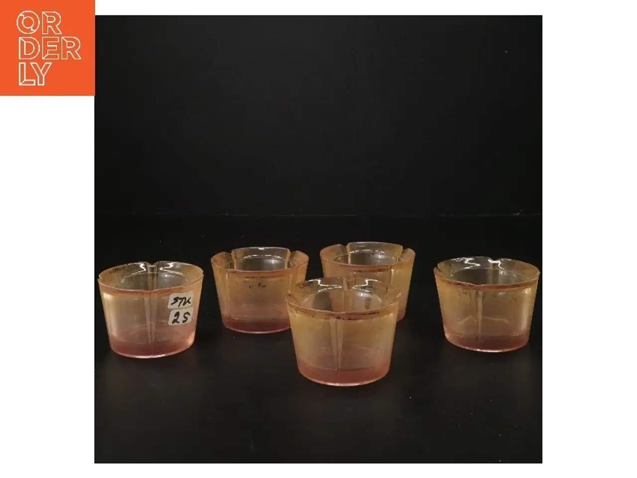 Billede 1 - 5 stk. med små vintage glas fra Rosendahl (str. Ø 8x h5 cm)