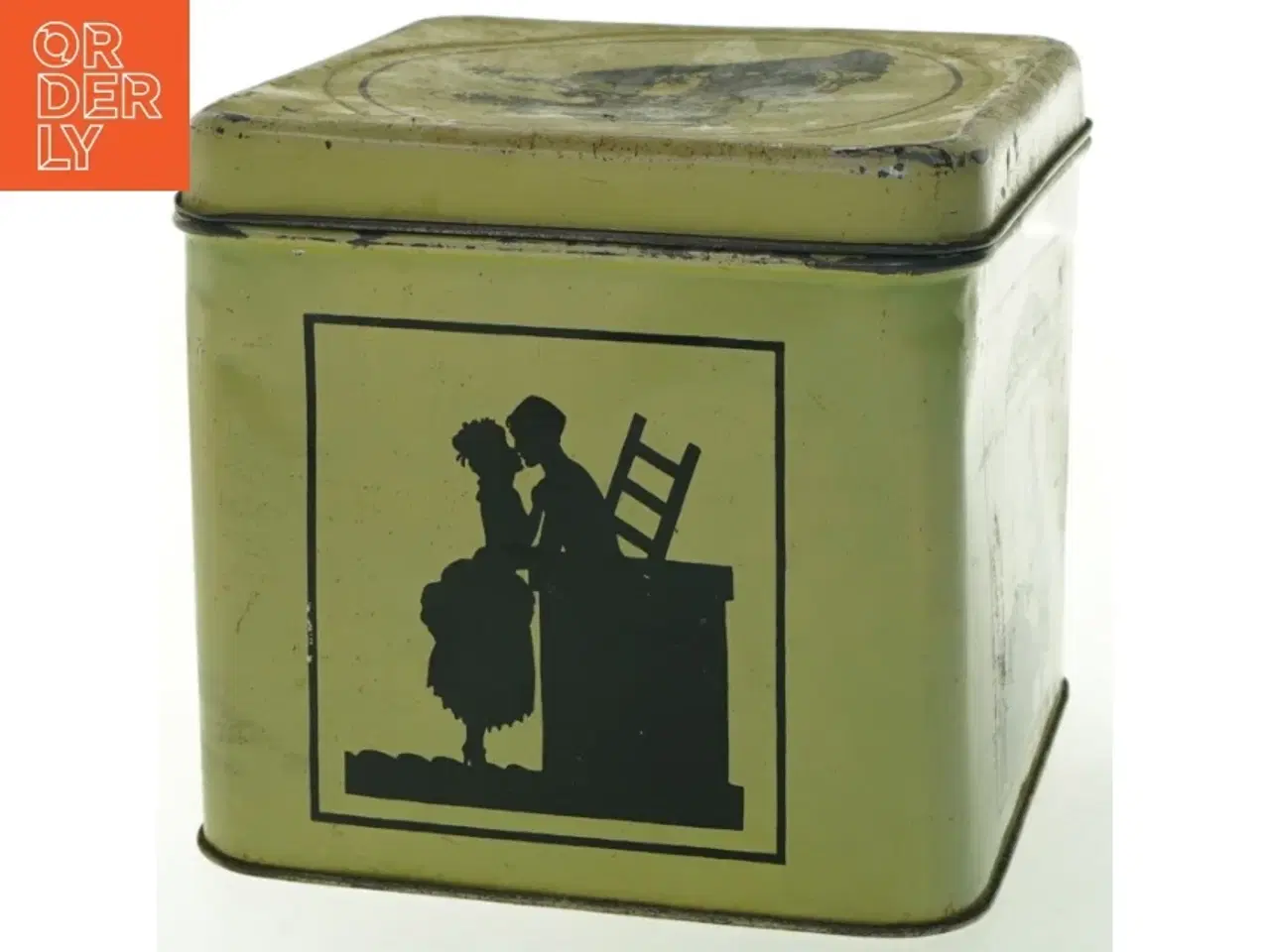 Billede 4 - Vintage H. C. Andersen metal opbevaringskasse (str. 18x18 cm)