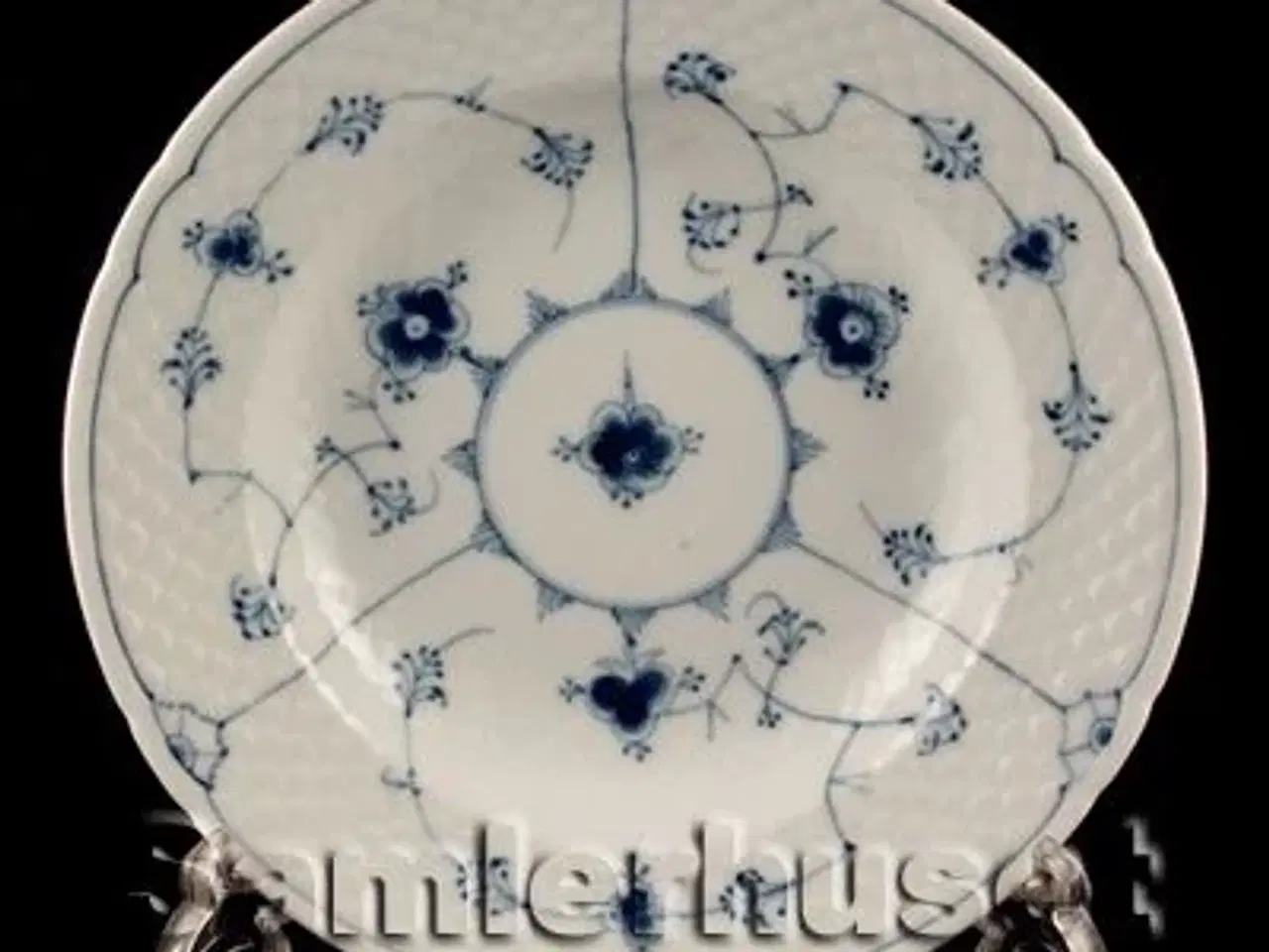 Billede 1 - Blåmalet Tallerken Dyb 24 cm.