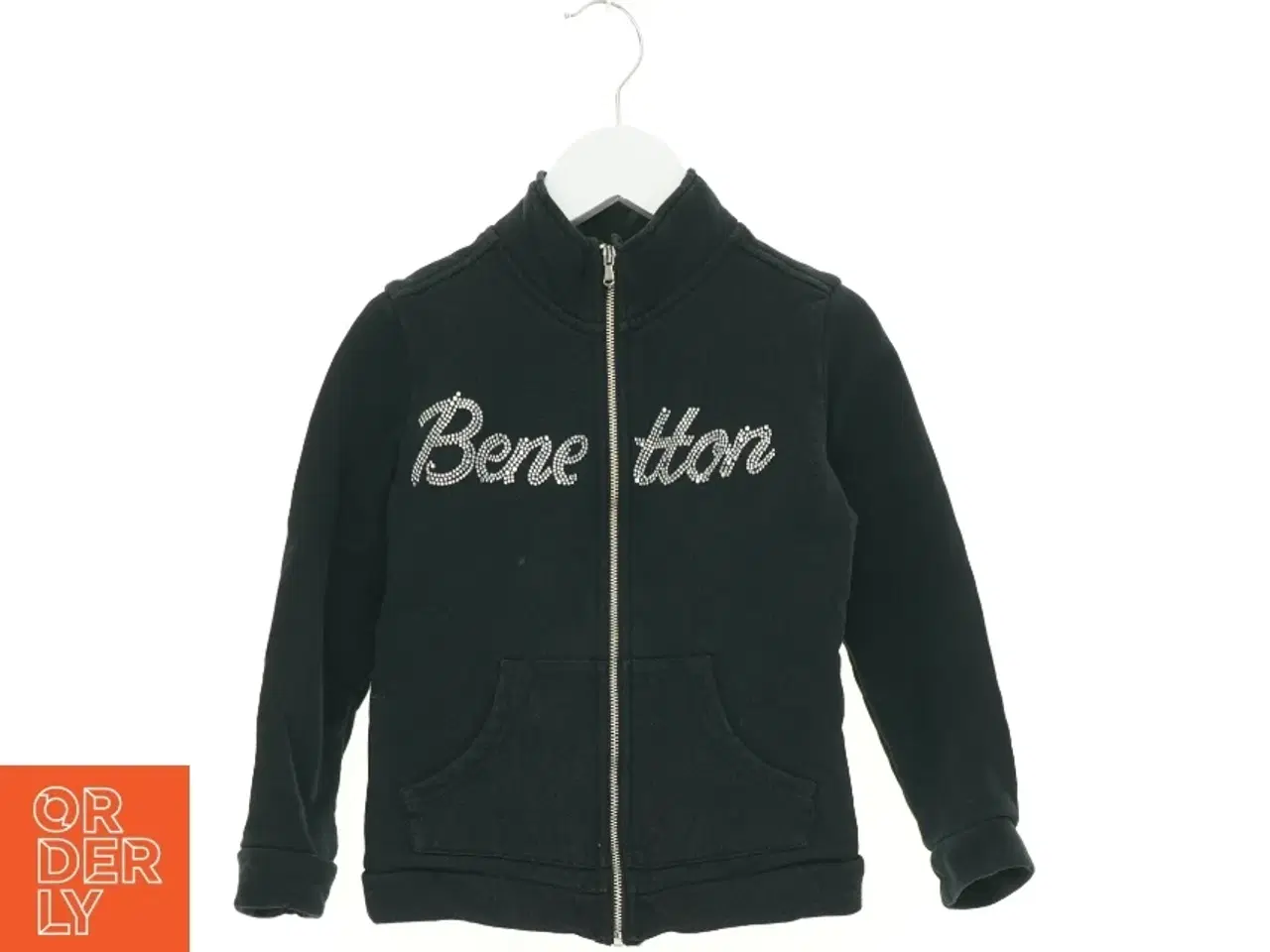 Billede 1 - Uld Trøje Cardigan med pailletter fra Benetton (str. 122 cm)