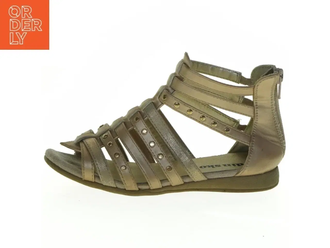 Billede 1 - Guld gladiatorsandaler fra Din Sko (str. 32)