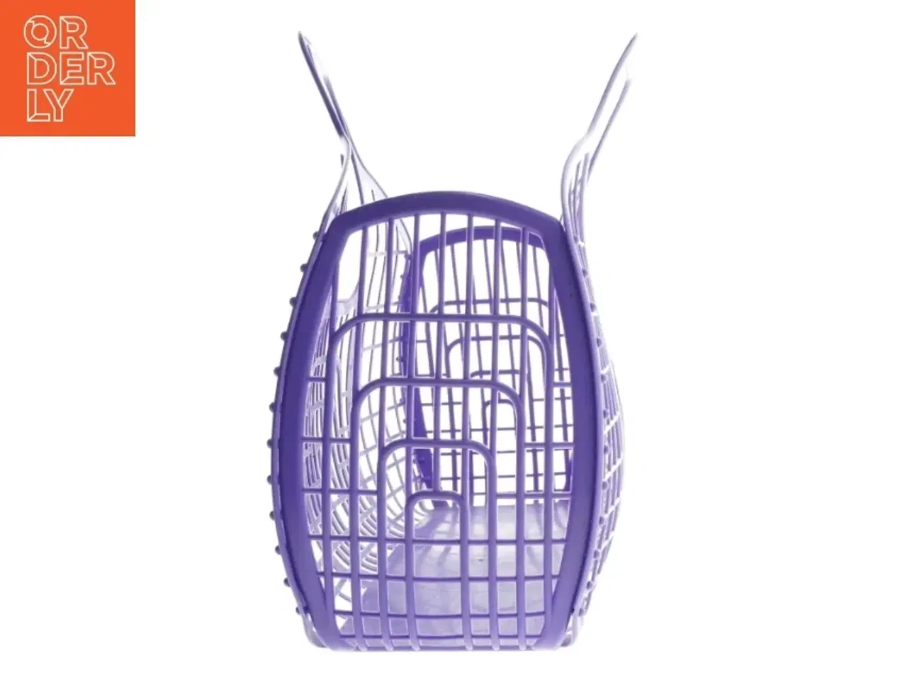 Billede 2 - Retro Jelly Strandtaske kurv (str. 34x40 cm)