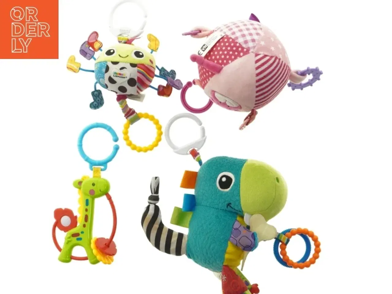 Billede 1 - Sæt af babylegetøj med rangler (str. 16 cm)