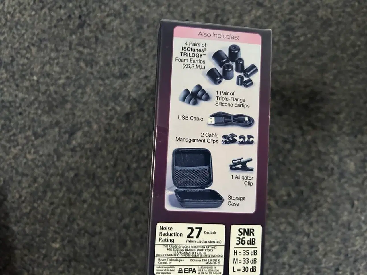 Billede 2 - ISOtunes PRO EN352 lydisolerende headset med bluetooth