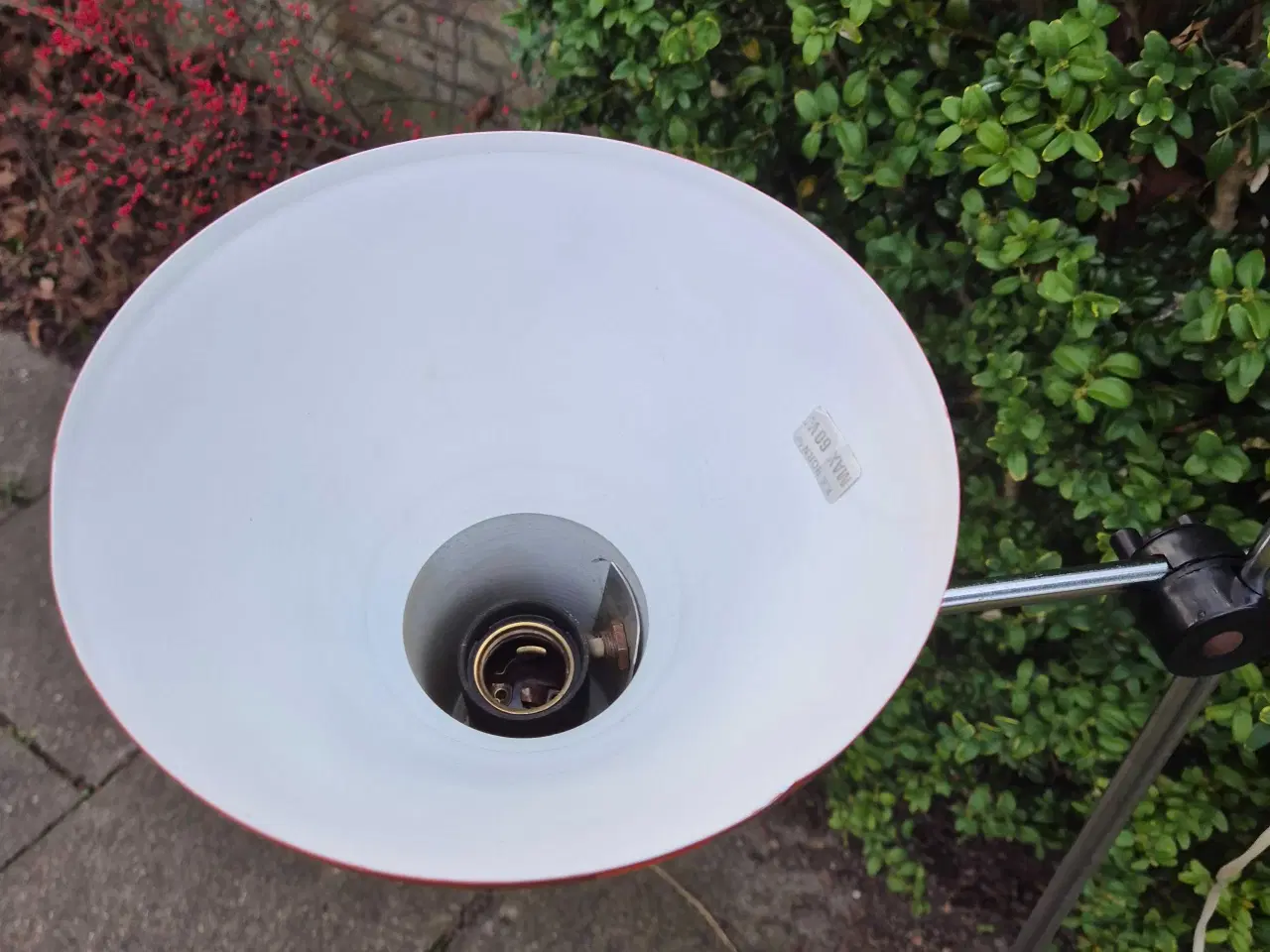 Billede 7 - Orange gulvlampe med skærm som på en arkitektlampe