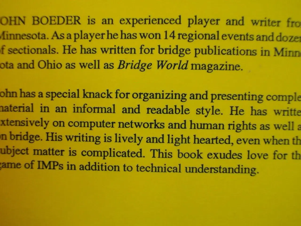 Billede 3 - thinking about imps, bridge, by john boeder