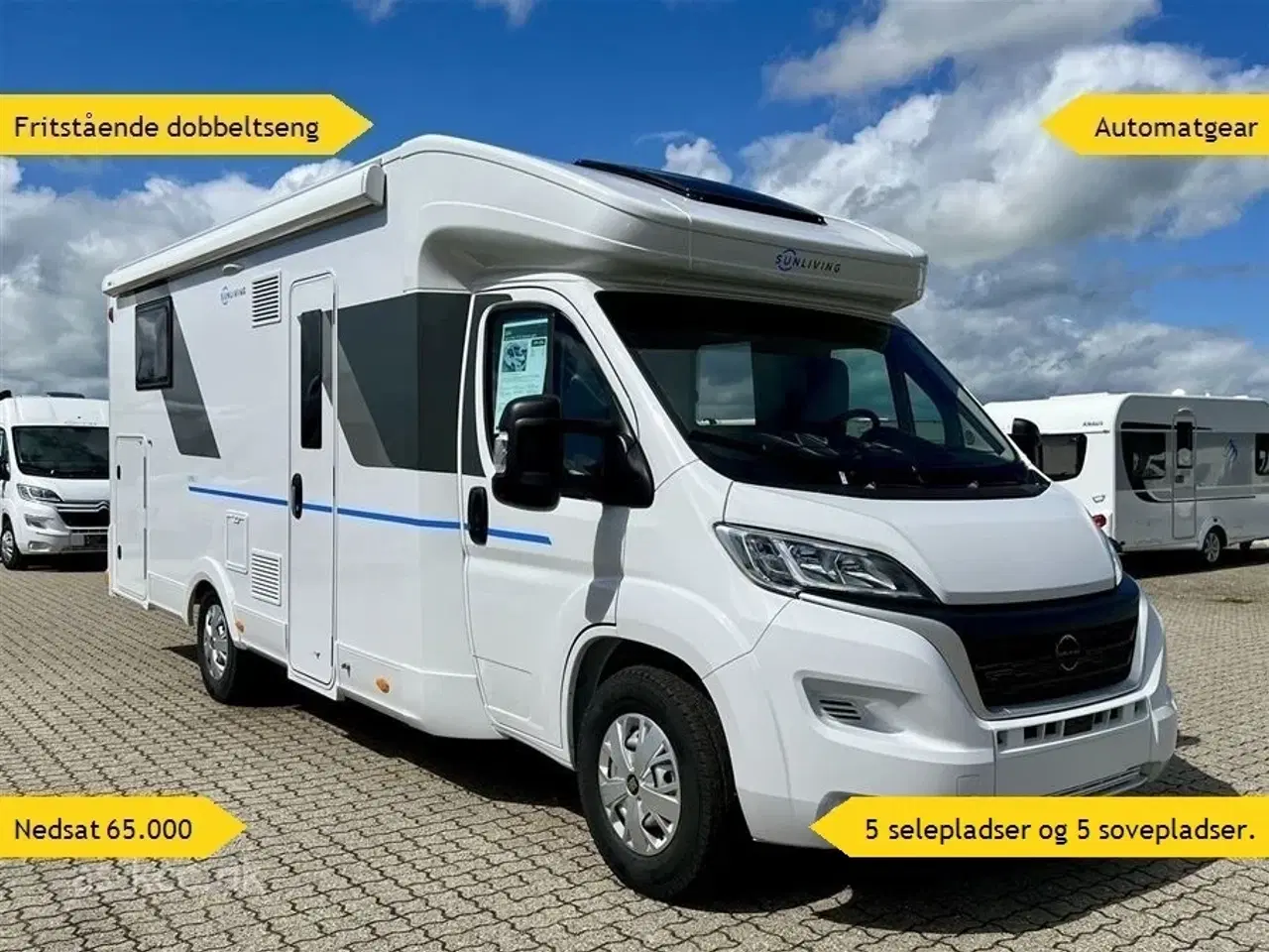 Billede 1 - 2024 - Sun Living S 75 SC   Ny Sun Living S 75 SC automat gear og fritstående dobbelt seng.