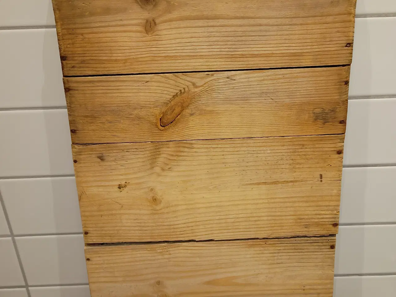 Billede 2 - Gammelt vaskebræt med glasplade