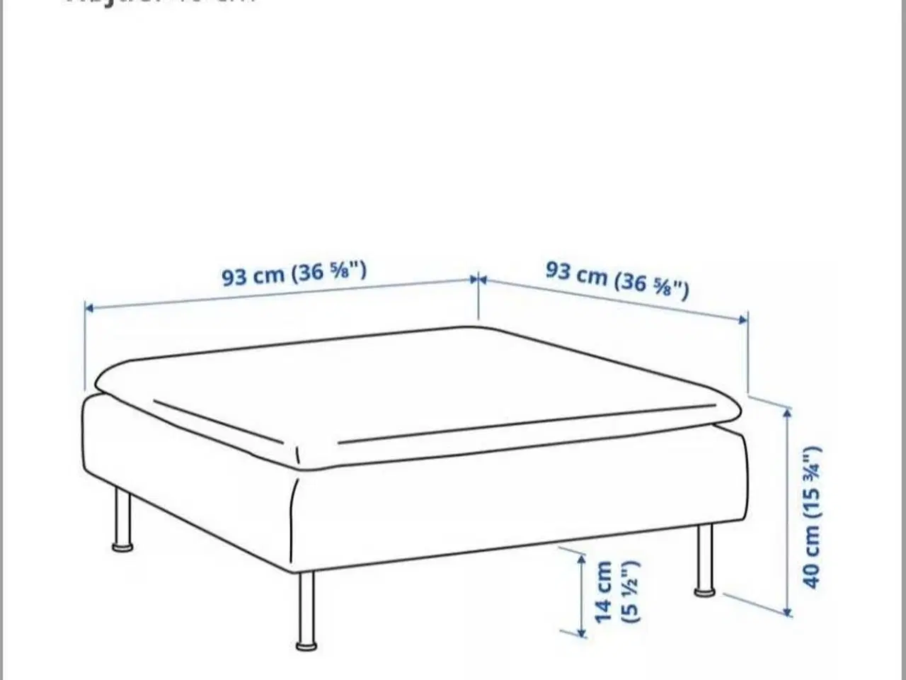 Billede 3 - IKEA Söderhamn puf/taburet