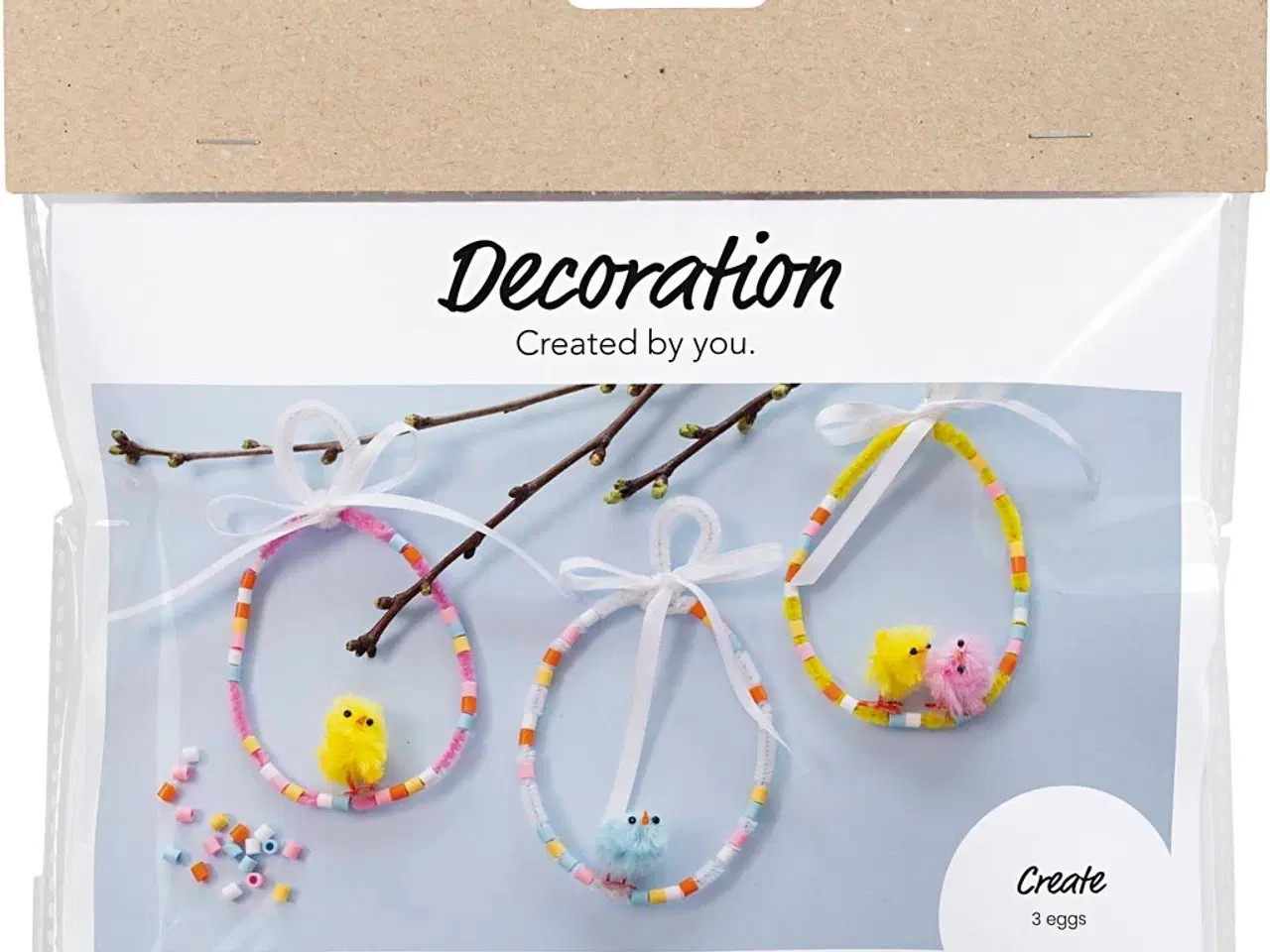 Billede 1 - Mini DIY Kit Dekoration, ass. farver, 1 pk.